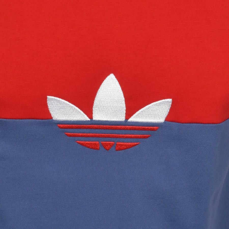 Alternative Image for Productadidas Originals Slice Trefoil T Shirt Red3